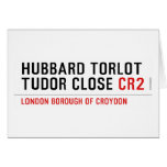 Hubbard Torlot Tudor Close  Greeting/note cards