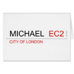 Michael   Greeting/note cards