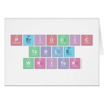 Periodic
 Table
 Writer  Greeting/note cards