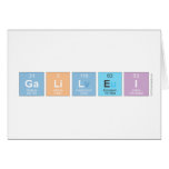 Galilei  Greeting/note cards