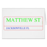Matthew st  Greeting/note cards