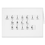 Periodic
 Table
 Writer  Greeting/note cards