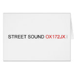 STREET Sound  Greeting/note cards