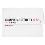 Simpkins Street  Greeting/note cards