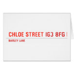 chloe Street  Greeting/note cards