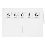 Capolista
 
   Greeting/note cards