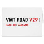 VMT Road  Greeting/note cards