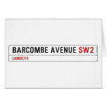 Barcombe Avenue  Greeting/note cards