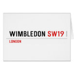 WIMBLEDON  Greeting/note cards