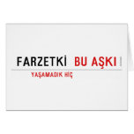 FARZETKİ   Greeting/note cards