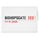 Bishopsgate   Greeting/note cards