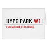 HyPE PARK  Greeting/note cards