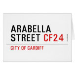 Arabella Street  Greeting/note cards