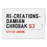 Re-creations- Damian  Chrobak  Greeting/note cards