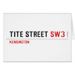 Tite Street  Greeting/note cards