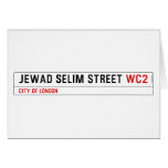 Jewad Selim Street  Greeting/note cards