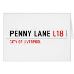 penny lane  Greeting/note cards