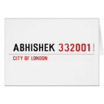 Abhishek  Greeting/note cards