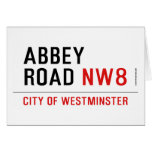 abbey road  Greeting/note cards