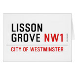 Lisson grove  Greeting/note cards