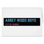abbey wood boys   Greeting/note cards