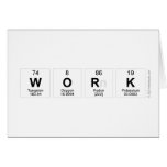 WORK  Greeting/note cards