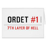 ORDET  Greeting/note cards