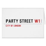 Party street  Greeting/note cards