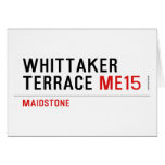 whittaker  terrace  Greeting/note cards