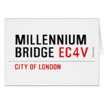 millennium bridge  Greeting/note cards