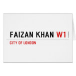 FAIZAN KHAN  Greeting/note cards