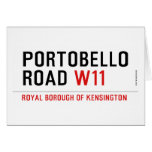 Portobello road  Greeting/note cards