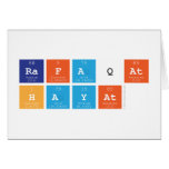 Rafaqat 
 Hayat  Greeting/note cards