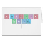 Periodic
 Table
   Greeting/note cards