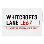 whitcrofts lane  Greeting/note cards
