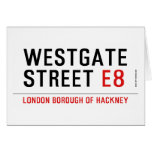 Westgate street  Greeting/note cards