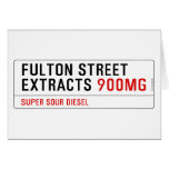 Fulton street Extracts  Greeting/note cards