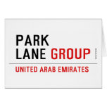 Park Lane  Greeting/note cards