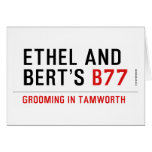 ETHeL and Bert’s  Greeting/note cards