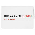 Donna Avenue  Greeting/note cards