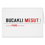BUCAKLI  Greeting/note cards