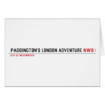 Paddington's London Adventure  Greeting/note cards