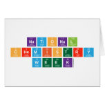National 
 Chemistry
 Week  Greeting/note cards
