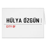 HÜLYA ÖZGÜN  Greeting/note cards