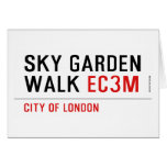 sky garden walk  Greeting/note cards