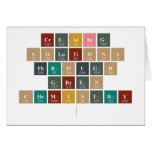 Creating
 Solutions
 Through
 Green
 Chemistry
   Greeting/note cards