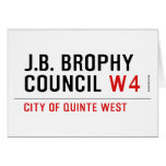 J.B. BROPHY COUNCIL  Greeting/note cards