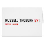 Russell Thoburn  Greeting/note cards