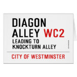 Diagon  Alley  Greeting/note cards