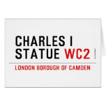 charles i statue  Greeting/note cards